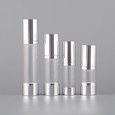 Airless Bottles Silver Colour Lotion Bottle Skin Care Product