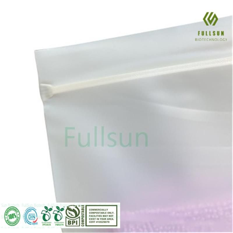 Biodegradable Food Packaging Bag Custom Zipper Printed Compostable Plastic Bag