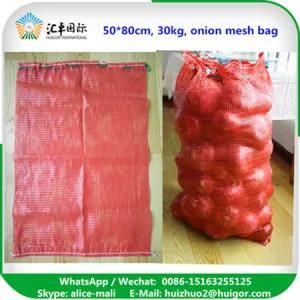 Wholesale PP Leno Red Vegetable Onion Packing Mesh Bags for Sale