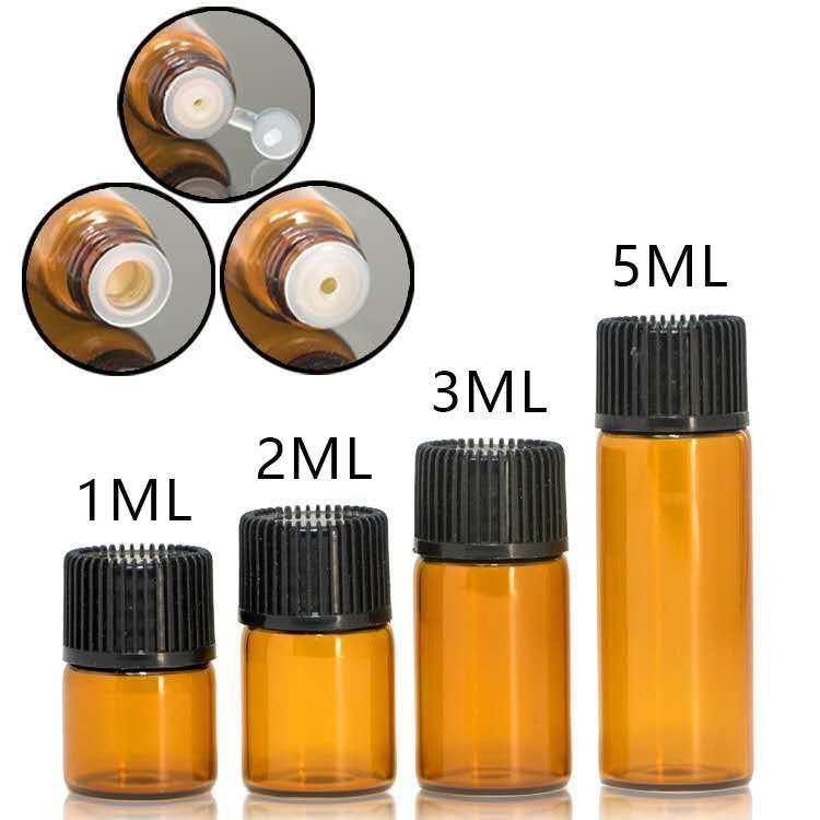 1ml 2ml 3ml Essence Oil Glass Bottle Raw Liquid Vial