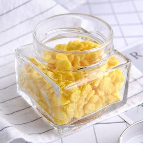 Glass Food Jar with Metal Cap for Fruit Packing