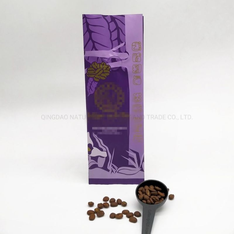 400g Matt Laminated Plastic Aluminum Foil Back Seal Coffee Pouch Valve Bag