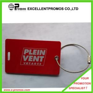 Promotional Plastic Luggage Tag with Metal String Ep-L9043