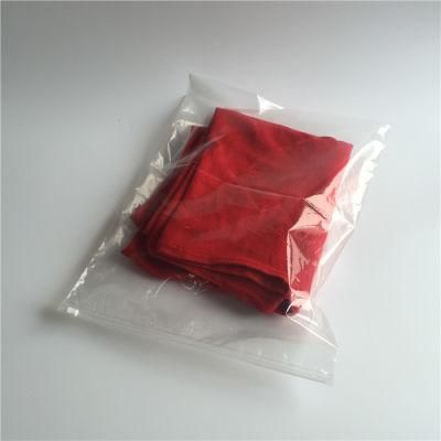 Cheap LDPE Transparent Plastic Clothing Slider Zip Bag Without Printing