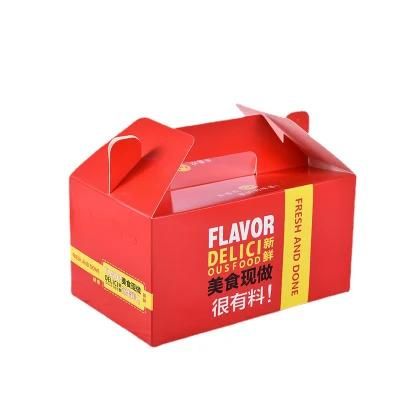 Disposable Takeaway Biodegradable Printed Paper Fast Food Packaging Food Boxes Cardboard Packaging
