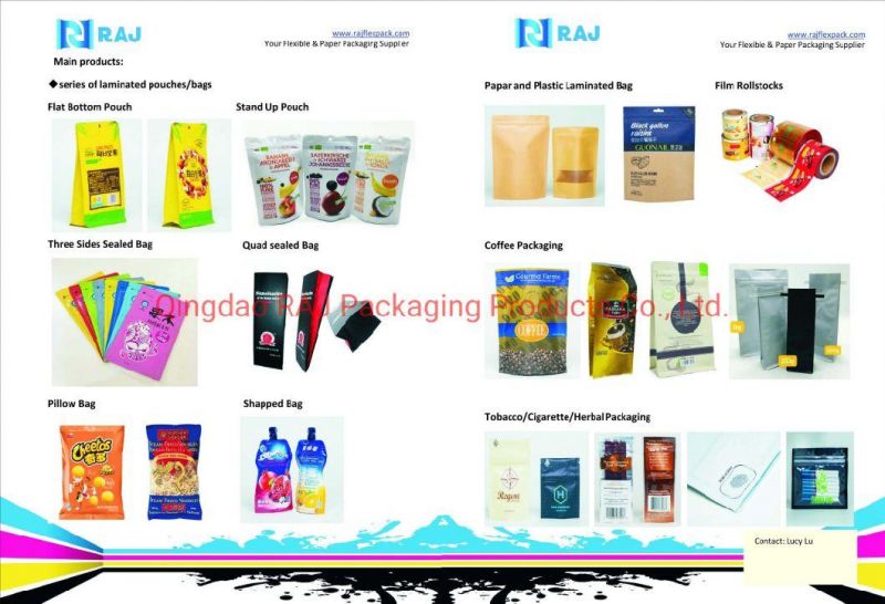 13 Years Experience Chinese Laminated Food Coffee Snack Packaging Stand up Pouch with Resealable Ziplock Zipper Plastic Packaging Bag Supplier
