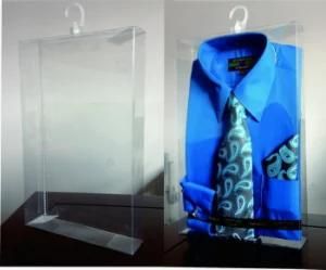 Clear Plastic Shirt Box with Hook (BS003)