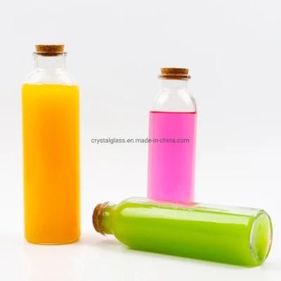Cold Pressed Fresh Juice Glass Bottles with Cork 16oz