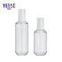 OEM Custom Skincare Packaging Cosmetic 100ml 90ml Transparent PETG Round Lotion Bottle
