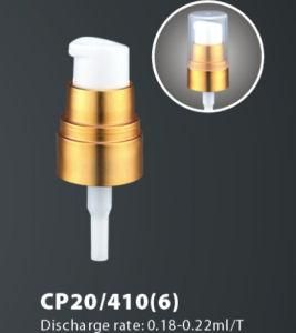 Aluminium Gold Color Cream Pump for Cosmetic Cream Bottle Metal