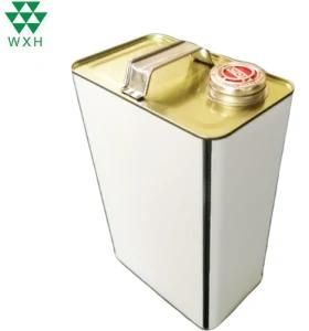 Rectangular Brake Oil Engine Oil Tin Can with Compressed Lid