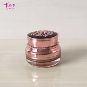 15g Acrylic Cream Jar with Orchid Top Plate Eye Cream Jar Cosmetic Packing Jar