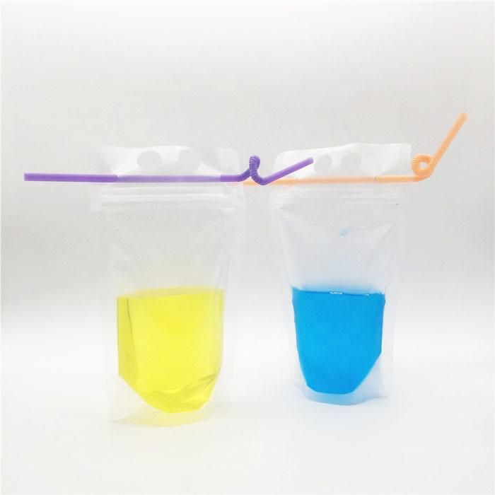 Flat Bottom Stand up Bag Zipper Compound Bag Juice Plastic Food Packaging Bag