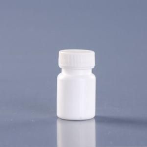White Glossy Pill Capsules Bottles with Flip Top Cap Medicine Vials