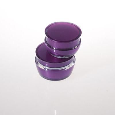 30g Double Wall Acrylic Jar Purple Jar Plastic Jar