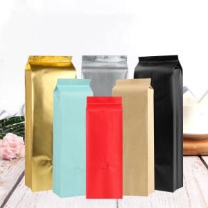 Snack Food Packaging Bag/Eight Side Seal Aluminum Foil Bag Coffee Bags Coffee Pouch