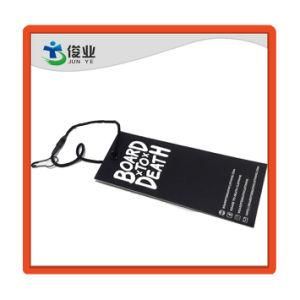 China Fancy Luxury Embossed Design Craft Paper Shirt Garment Jeans Custom Hang Tags, Tags for Clothing