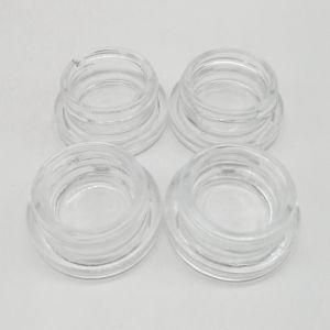 Smell Proof Child Resistant Packaging 5ml Glass Concentrate Jar with Black Lid