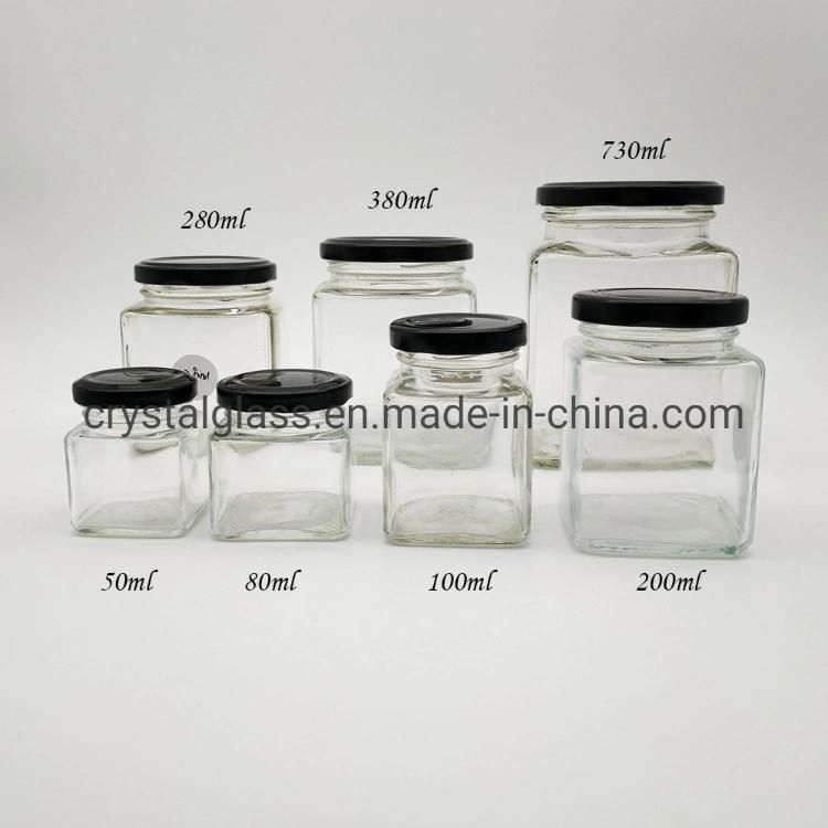 500g 1000g High Quality Metal Lid Honey Glass Package Customize Food Glass Jar Manufacturers