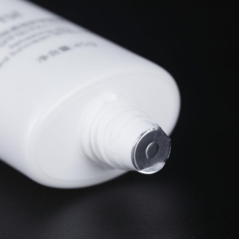 100ml Natural Skincare Packaging Textured Matte Finishing Empty Face Wash Tubes Cosmetic Plastic Tubes with Silver Screw Cap Toothpaste Tube