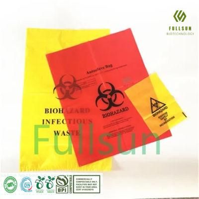 100% Biodegradable Hospital Compostable Biohazard Medical Disposal Garbage Bag