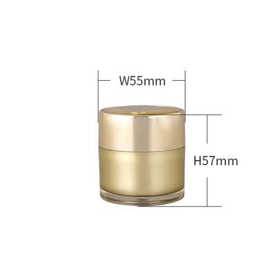15g Custom Logo Skin Care Luxury Containers Cream Container Acrylic Pot Gold