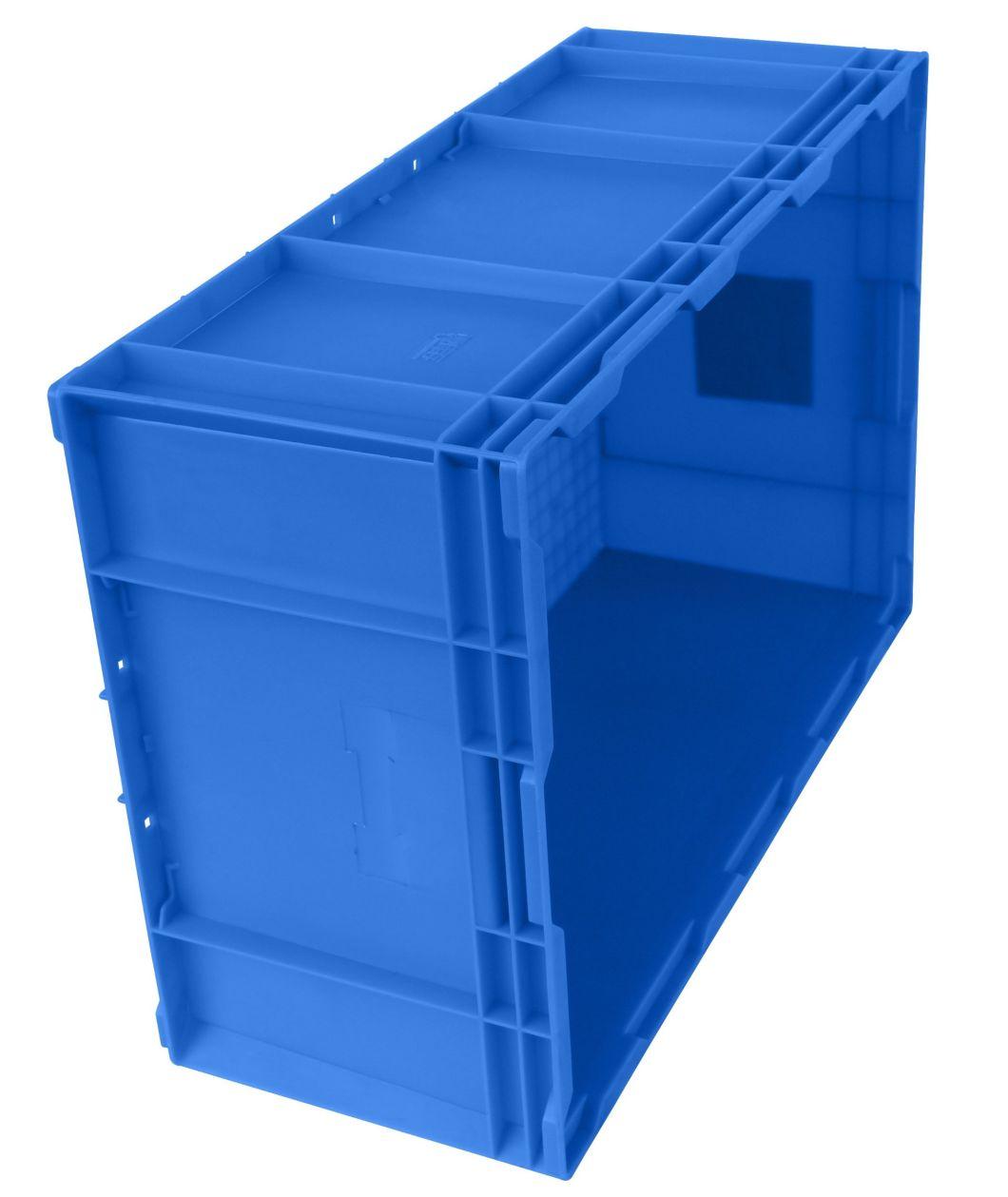 HP6d Plastic Turnover Logistics Container Box HP Standard Auto Parts Logistic Box Durable Opaque Plastic Storage Boxes