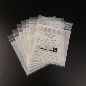 Custom Printed Water Proof LDPE Clear Plastic Bag Small Medicine Envelope Ziplock Bags for Pill Dispensing