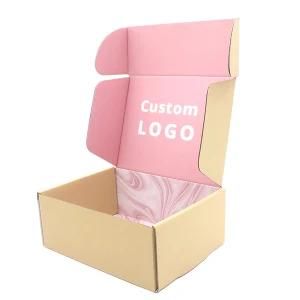 White Carton Box Cardboard Eco Friendly Apparel Paper Mail Box Custom Logo Printed Corrugated Shipping Packaging Box