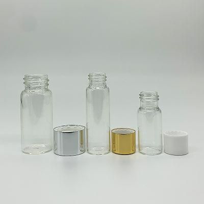 China Manufactory Cosmetic Glass Vial Bottle with Cap for Essential Oil Sample Bottle