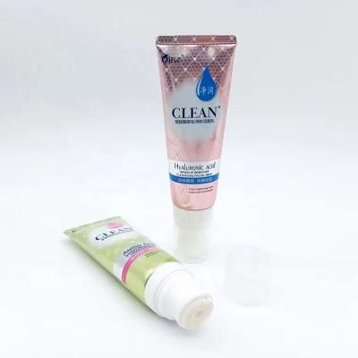 Facial Cleanser Tube Cleanser Brush Applicator Empty Cosmetic Creams Packaging