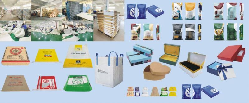 PP / BOPP Laminated Open Mouth Multi Layer Kraft Paper Packaging Bag Plastic Paper Bag Agricultral Seed Feed Bag Chemcial Parts Bag / Fertilizer Bag