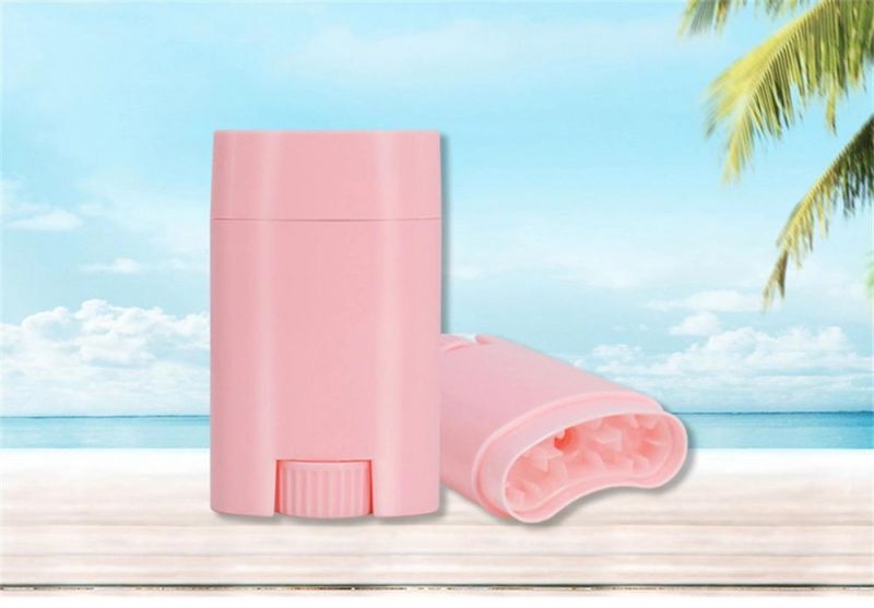 Fancy and Mini Cosmetic Packaging Empty Sunscreen Stick 20ml Pink Sunscreen Lotion Bottle