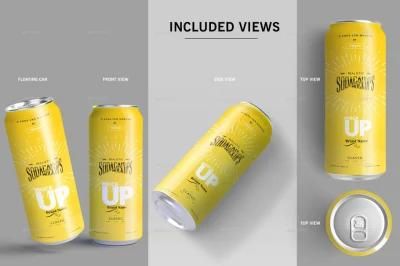 500ml Standard Low MOQ Customized Print Blank Beverage Drink Aluminium Cans