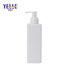 White Square Pet Plastic Cosmetic Packaging Shampoo Bottles Body Scrub Lotion Bottle 250ml