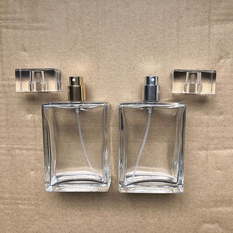 100ml Glass Spray Perfume Bottle Empty Refillable Transparent Travel Atomizer Mist Bottle Cosmetic Makeup Contain