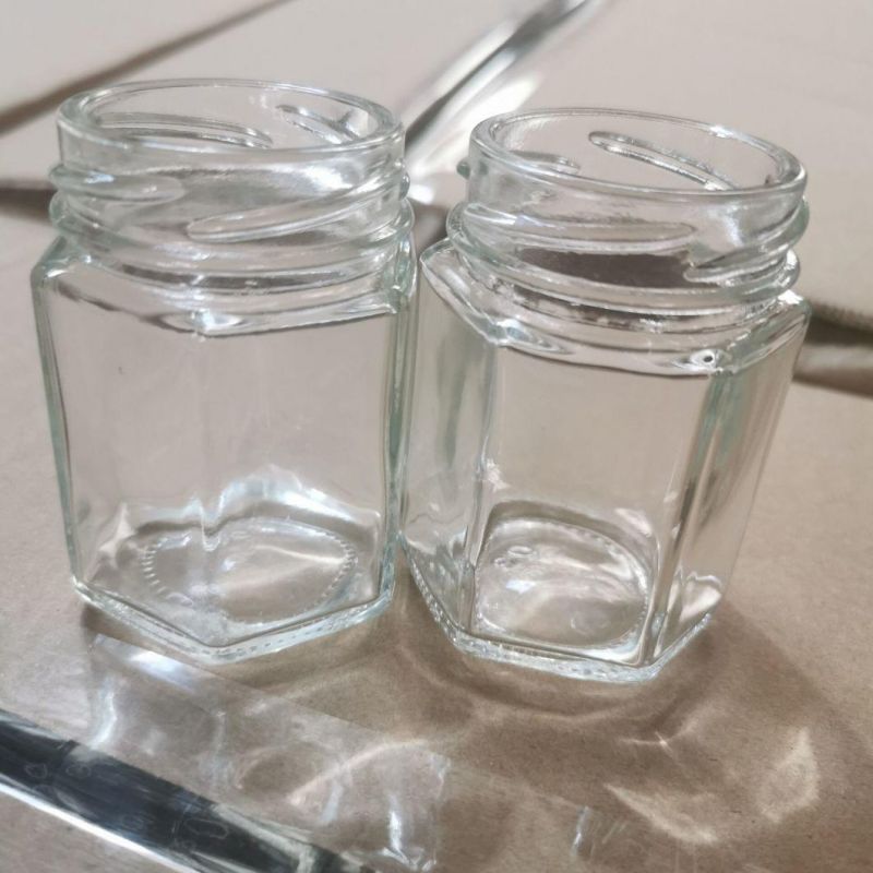 100ml 180ml Clear Hexagon Honey Glass Jar