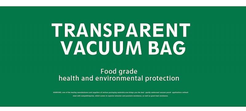 Frozen Foods Transparent Package Vacuum Sealer Bag