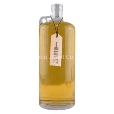 China Custom Brandy Glass Bottle 750ml with Cap