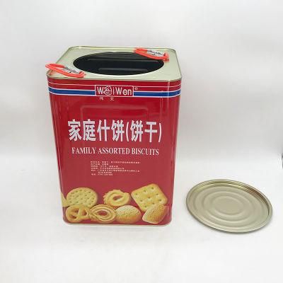 Big Tin Container Packaging Biscuit Danish Cookies Boxes