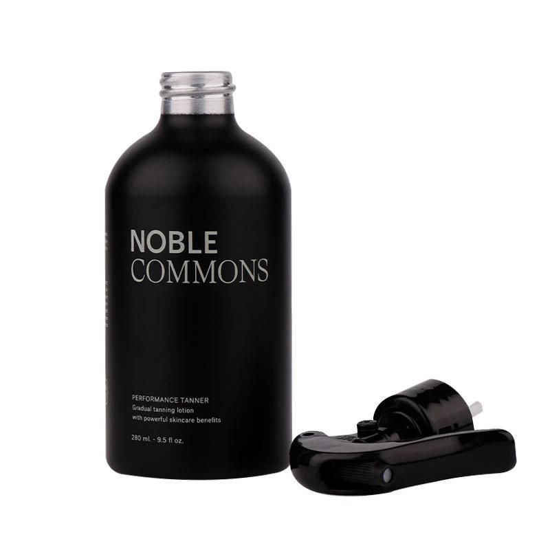 100ml 200ml 300ml 500ml Matte Black Aluminum Spray Bottle for Cosmetic Packaging