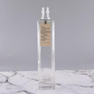 Customized 500ml Glass Oil Bottle Square Olive Oil Bottle