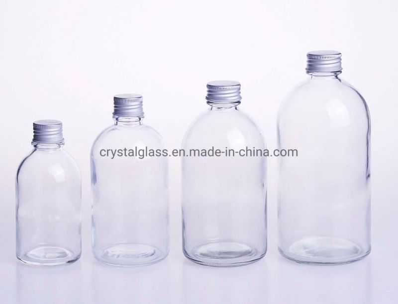 Eco-Friendly Shaped Glass Bottles for Beverage Juice Packing 330ml