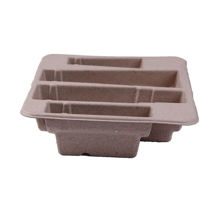 Custom Biodegradable Sugarcane Molded Pulp Paper Tray