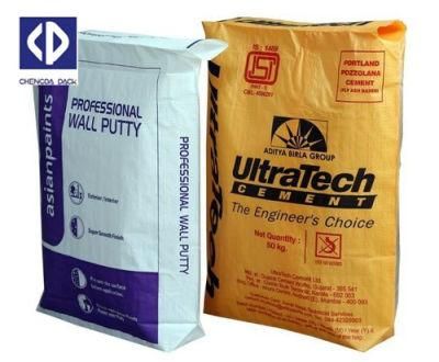 PP Woven 50kg of Cement Bags Sacks with Open Mouth and Stand up Bottom