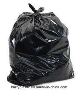 PE Material Black Plastic Garbage Bag