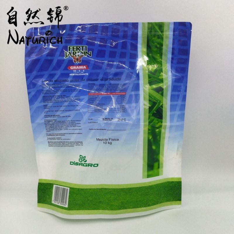 10kg Fertilizer Packaging Zipper Bag Stand up Zipper Pouch