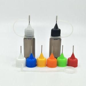 Hot Sale Empty 10ml PE Needle Tips Dropper Bottles with Childproof Cap (for E-liquid Bottle)