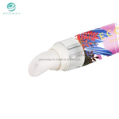 20ml The Tube Body Is Colorful PE Material Unsealed Silver Plated Flap Cover Eye Cream Tube