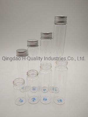 High Borosilicate Glass Tube-Type Bottle/Dried Fruit Bottle/Gift Advertising Bottle/Ready-to-Eat Food Bottle with Aluminum Caps